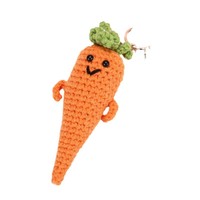 Handgemaakte Gebreide Gehaakte Amigurumi Sleutelhangers Schattige Fruitgroente Sleutelhanger Gehaakte Avocado Wortelhanger Sleutelhanger
