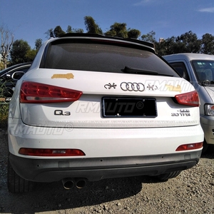 สปอยเลอร์หลังคาสำหรับ Audi Q3 ปี 2013-2016  วัสดุ ABS พลาสติก ลายคาร์บอนไฟเบอร์ สำหรับรถแฮทช์แบค ชุดแต่งปีกหลังบนหลังคา อุปกรณ์ตกแต่งตัวถัง - Product Image 3