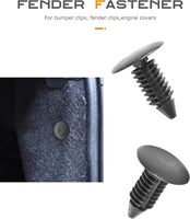 100 attaches en plastique pour automobile, clips de fixation de pare-chocs, accessoires de voiture, attaches pour trous de 7 mm