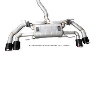 Sistema de Escape para <span class=keywords><strong>Alfa</strong></span> Romeo 2.0T, Trébol de Cuatro Hojas, Cuatro Salidas, Silenciador con Válvula Electrónica, Personalizado - Product Image 3