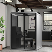Pods de bureau insonorisés Salle insonorisée durable et facile à installer avec aluminium aérospatial pour bureau de diffusion en direct d'étude silencieuse