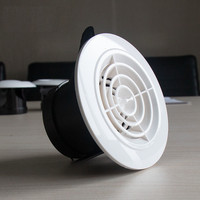 Grille ronde pour ventilation de voiture, diffuseur d'air en pvc, système de ventilation portable, ventilation de véhicule