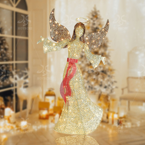 Lumières décoratives d'ange lumineux marron pour la décoration intérieure de Noël - Product Image 4