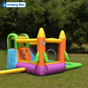 Castillo inflable de múltiples funciones para interiores/exteriores que proporciona horas de tobogán de agua, casa de rebote, trampolín divertido para - Product Image 6