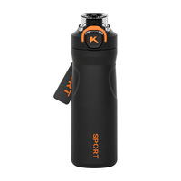 Bouteille d'eau isotherme en acier inoxydable avec paille pour le sport, la gym et la randonnée, vente en gros