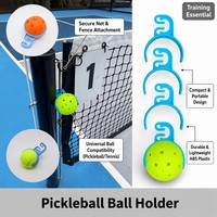 Support de balle de pickleball portable avec clip de fixation pour clôture, accessoire universel pour ramasseur de balles de tennis pour entraînement sur filet et terrain, Chine, autre marque