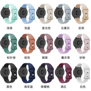 Tschick 18 20 22mm Correa grabada para Samsung Galaxy Watch 6/4/<span class=keywords><strong>Classic</strong></span>/5/pro/<span class=keywords><strong>3</strong></span>/Active 2 pulsera de silicona de leopardo <span class=keywords><strong>Huawei</strong></span> <span class=keywords><strong>Gt</strong></span> 2 2e - Product Image 3