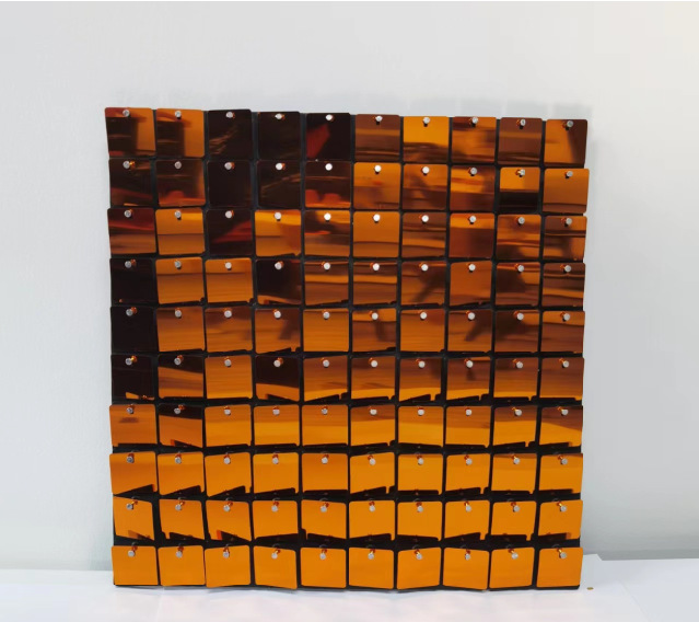 Square mirror orange