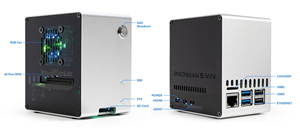 Boîtier de PC en forme de tour SunFounder Pironman 5 Mini, <span class=keywords><strong>moins</strong></span> <span class=keywords><strong>cher</strong></span>, pour Raspberry Pi 5, avec fente pour <span class=keywords><strong>carte</strong></span> MicroSD, sortie vidéo, batterie RTC - Product Image 2