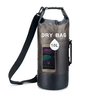 Compression Stuff Sack Keeps Gear Dry for Kayaking Beach Rafting Boating Hiking Camping and Fishing Waterproof Roll Top Dry Bag