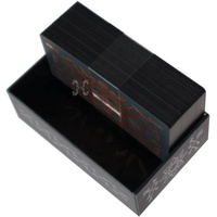 Usine personnalisée couleur spéciale bords dorés Tarot Deck cartes à jouer noir Oracle papier jeu d'affirmation avec guide