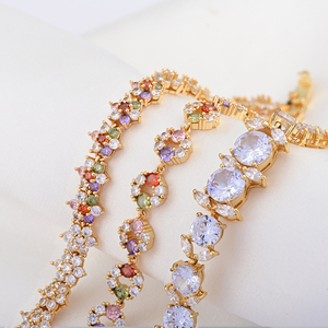 Pulsera <span class=keywords><strong>de</strong></span> Lujo con Flores <span class=keywords><strong>de</strong></span> Latón y Circones, Joyería Chapada en <span class=keywords><strong>Oro</strong></span> <span class=keywords><strong>de</strong></span> Cobre <span class=keywords><strong>de</strong></span> 18k, Pulsera <span class=keywords><strong>de</strong></span> Moda <span class=keywords><strong>para</strong></span> <span class=keywords><strong>Mujer</strong></span> - Product Image 6