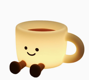 Kreative Stimmungs-Kaffeetasse mit Silikon-Klapplicht, Farbwechsel, 3 Helligkeitsstufen, Nachtlicht, Geschenk für - Product Image 4
