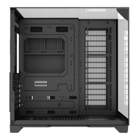 Boîtier d'ordinateur de jeu de luxe au design nouveau, 3 côtés en verre trempé, vue complète, compatible avec un radiateur de 360 mm, boîtier PC gamer ATX
