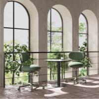Usine Foshan Table basse confortable chaise longue de bureau réunion de conférence chaise de réception des visiteurs dans le hall en plastique