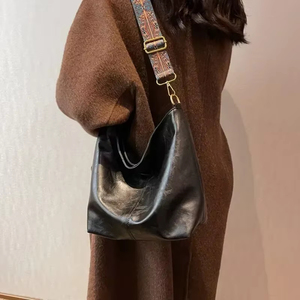Bolso Tote de Color Sólido a la Moda para Mujer, Bolso de Hombro Casual Versátil con Cierre para Uso Diario, Bolso Moderno que Combina con Todo - Product Image 3