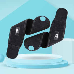 Pembungkus pergelangan tangan angkat beban Gym bernapas Neoprene dapat disesuaikan kustom untuk keamanan kebugaran - Product Image 5