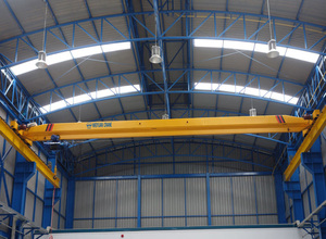 מנוף גשר עילי מסוג EOT עם כבל פלדה חשמלי, בעל קורה אחת, 10 טון, 20 טון, עם מנוף נייד. - Product Image 6