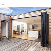 George group Geogre Design moderne Porte-fenêtre pliante en aluminium à triple vitrage Vente en gros de portes coulissantes extérieures pour balcon