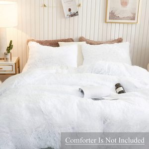 Tùy Chỉnh Sang Trọng 3 Cái/bộ Mùa Đông Ấm Sang Trọng Dài Tóc Fluffy Lông Nhân Tạo <span class=keywords><strong>Comforter</strong></span> <span class=keywords><strong>Set</strong></span> - Product Image 3