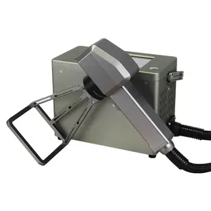 Máquina de impressão portátil fácil de usar, marcador a laser portátil de 20W, 30W e 50watt, equipamento de impressão portátil em metais