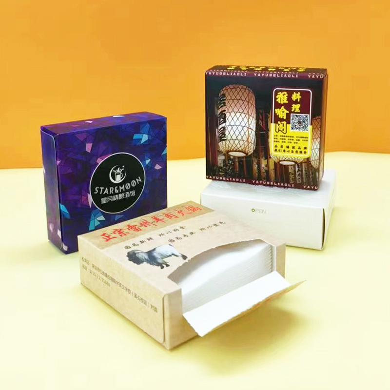 Custom Printing Napkins Paper Box Tissue
