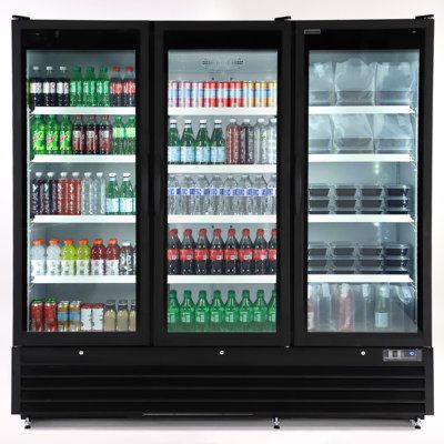 Drinks Display Fridge Vertical Glass Door Cooler 2025
