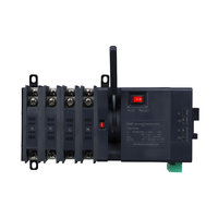 Interruptor de Transferencia Automática (ATS) de Doble Potencia, 16A 3P 63A, 2 Fases, Tipo PC, 230V, YCQ9, IP20, Tiempo de Transferencia <6ms, Transición Abierta
