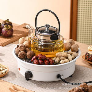 Electric Ceramic <b>Stove</b> With Tea Kettle Multi Function Indoor Hotpot Temperature Adjustment Water Boiling 27x9x9cm - Product Image 1