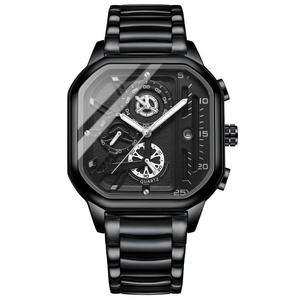 Montre-bracelet à quartz Binbond B6577 6577, prix de gros, luxe, étanche, bracelet en acier inoxydable et cuir pour homme, Relojes - Product Image 2