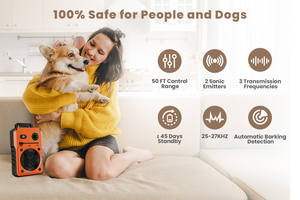 في الهواء الطلق المحمولة القابلة لإعادة الشحن التعرف الذكي الكلب ينبح التكيف التلقائي بالموجات فوق الصوتية الحيوانات الأليفة طارد النباح رادع - Product Image 2