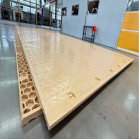 Tapis de sol PE avec surface antidérapante pour routes de transport lourd et plateformes de travail stables sur sols humides et molles