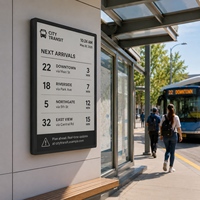 Afficheur numérique couleur plein écran de 40,5 pouces pour affichage de menus de restaurants à emporter et promotion en drive-through