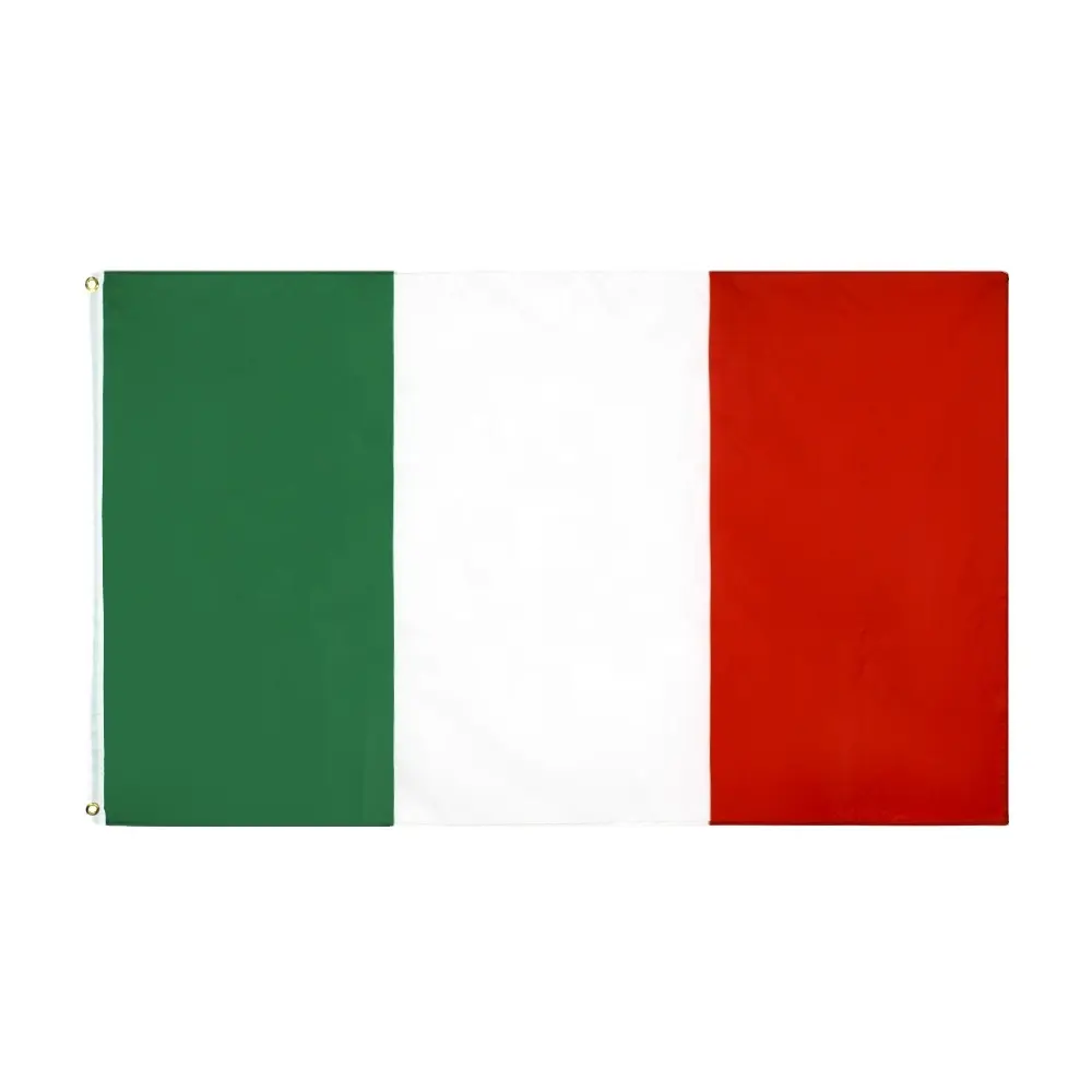 Snelle Verzending Groothandel 3 * 5FT Groen Wit Rode Vlag Italië Nationale Polyester Vlag