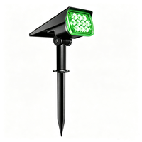 Projecteurs solaires de jardin IP65 de haute qualité avec capteur de lumière et résistance à l'eau, à haute efficacité de conversion
