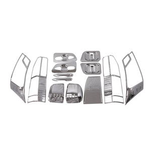 Accessoires chromés WZXD 2019 2020, garnitures de poignées de porte, coques de rétroviseurs, couvre-phares extérieurs pour Hiace - Product Image 1