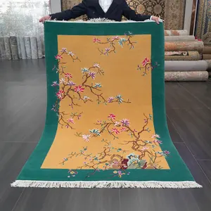 Pakistan Knot Kids Room Floor 4 Meters Handmade Wool Chinese Carpet