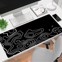 Tapis de souris de jeu XXL 80x30cm avec bordure renforcée, épaisseur 2mm, en caoutchouc naturel et tissu, disponible en stock - Grand tapis de bureau pour