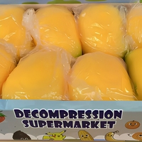 Jouet anti-stress en forme de grande mangue, très populaire, fruit réaliste pour les 5-7 ans, en TPR, logo personnalisable