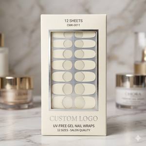 Tiras de Gel para <span class=keywords><strong>Uñas</strong></span> Profesionales sin UV, Certificadas por MSDS, No Requieren Lámpara, Tiras de Esmalte de Gel Real, al por Mayor para Propietarios de Salones y Spas de Belleza - Product Image 1