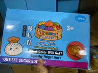 Mainan Bun Squishy Grosir Stok Siap Pakai Mainan Penghilang Stres Lembut Slow Rising Kawaii Bun MOQ 12 Pcs Pengiriman Cepat