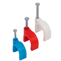 Attache-câble de type R, pince à fil, fixation à vis en nylon, pince électrique, clips de fixation pour câbles en plastique