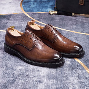 <span class=keywords><strong>Zapatos</strong></span> Oxford Formales de Cordones para Hombre, <span class=keywords><strong>Zapatos</strong></span> Hechos a Mano de Cuero Genuino, <span class=keywords><strong>Suela</strong></span> <span class=keywords><strong>Roja</strong></span>, <span class=keywords><strong>Precio</strong></span> de Fábrica al por Mayor - Product Image 5