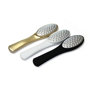 Poignée en plastique <span class=keywords><strong>pied</strong></span> <span class=keywords><strong>vernis</strong></span> dissolvant de callosités simple face lime à pédicure en acier inoxydable - Product Image 1
