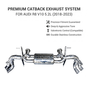 Vortex Precision Stainless Steel Valved Exhaust Muffler Unit For Audi R8 V10 5.2L 2018-2023 Track-Ready <b>Kit</b> - Product Image 1