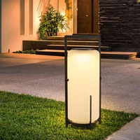 Nouvelle lumière ambiante LED extérieure sur pied, double usage pour l'électricité commerciale et l'énergie solaire, étanche IP65