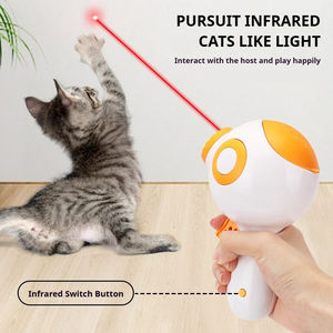 Treno Multi-funzionale per animali domestici lancio Dispenser cibo lanciatore Laser giocattolo interattivo cane ultima alimentazione all'aperto pistola a lunga distanza - Product Image 3