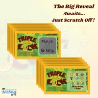 My Scratch Offs Cards Adult Scratch Off Lotto Triplica tus boletos de Lotería de la suerte para el anuncio del embarazo
