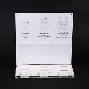 Lucite Earphone <strong>Display</strong> <strong>Custom</strong> Detachable Assembly <strong>Acrylic</strong> Wireless <strong>Bluetooth</strong> Earphone <strong>Display</strong> <strong>Stand</strong> - Product Image 3