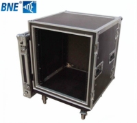 Prix d'usine – Rack audio professionnel 18U à 2 portes, double couche, en contreplaqué étanche, sur roulettes, pour amplificateur de puissance et console de mixage